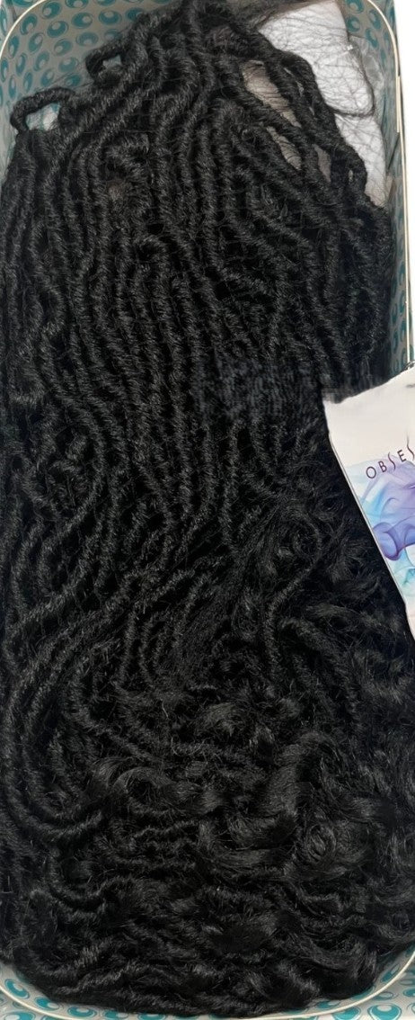 Obsession Boho Locs Braid Lace Wig 26” – Full Lace Swiss Lace – Handmade