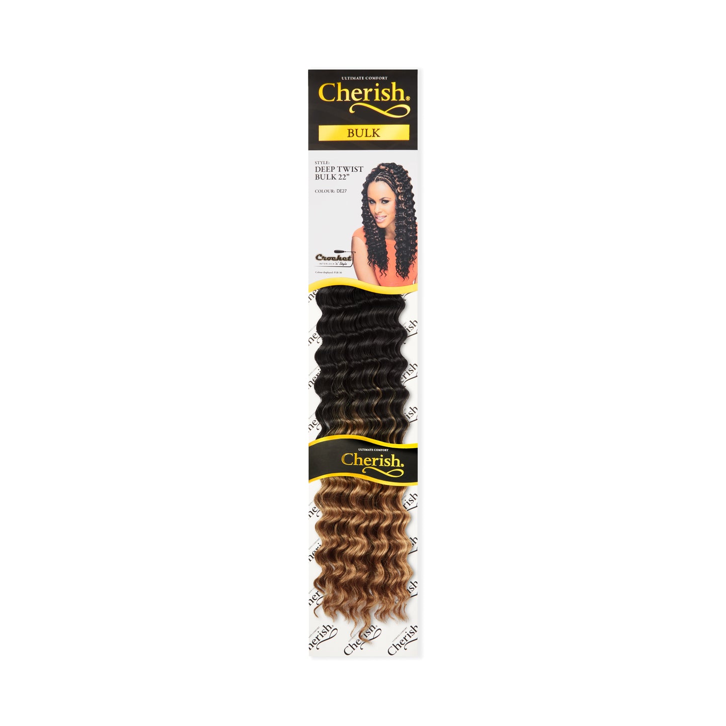 Cherish Synthetic Bulk Crochet Hair Extension Braids - Deep Twist 22 Inch