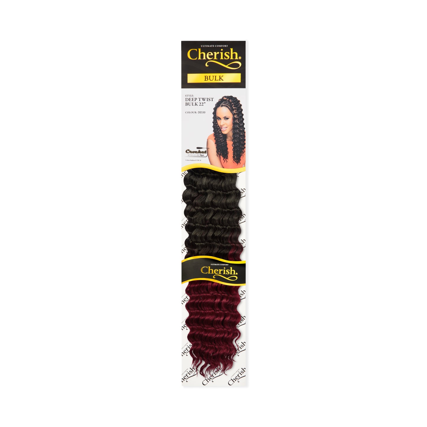 Cherish Synthetic Bulk Crochet Hair Extension Braids - Deep Twist 22 Inch
