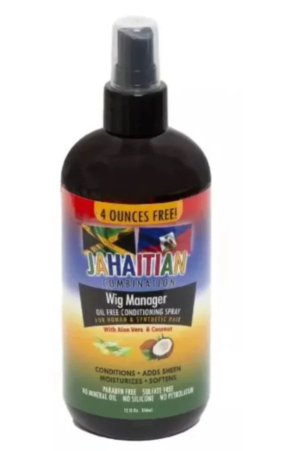 Jahaitian Wig Manager Oil Free Conditioning Spray 12oz