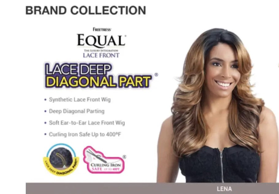 Freetress Equal Synthetic Long Curly Lace Front Wig - LENA