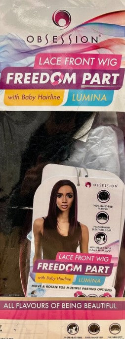 Obsession Synthetic Lace Front Free Part Hand Tied Wig - Lumina