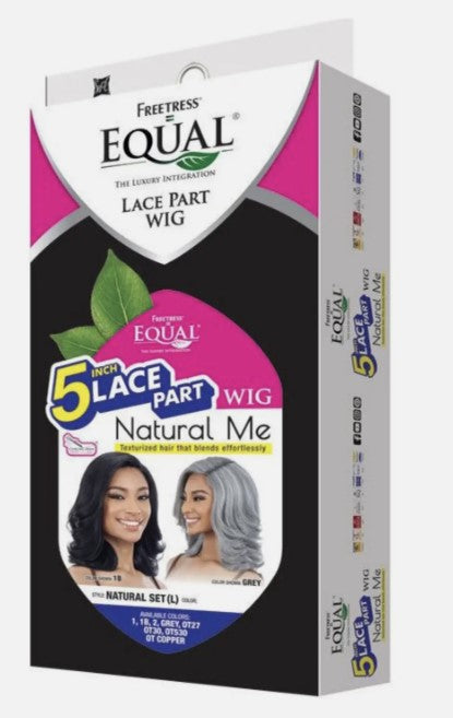 Freetress Equal Synthetic 5" Lace Part Wig - Natural Set (L)