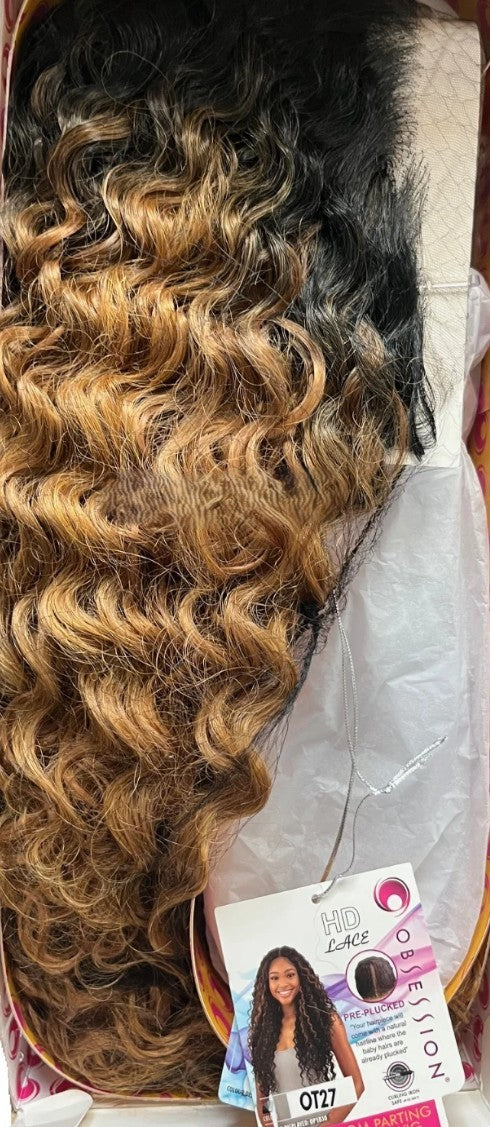 Obsession Synthetic Freedom Parting Lace Curly Hair Wig - Normani