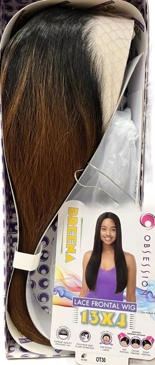 Obsession Synthetic Swiss Lace Front Free Part HD 13x4 Lace Wig - Breena