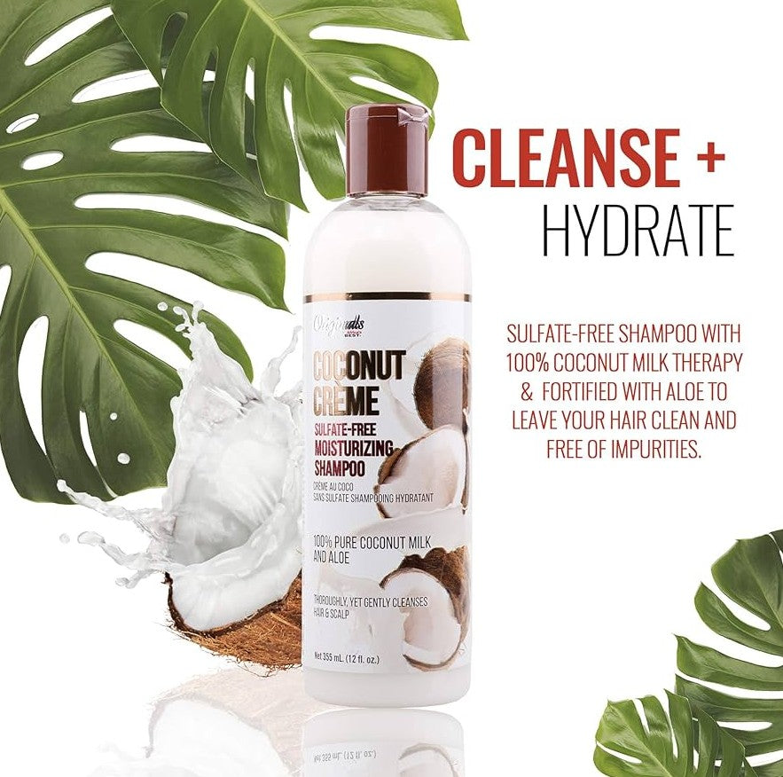 Africa’s Best Coconut Creme Sulfate Free Moisturizing Shampoo 355ml