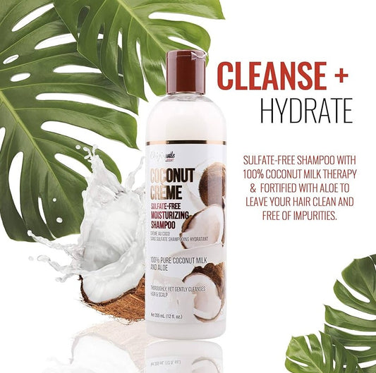 Africa’s Best Coconut Creme Sulfate Free Moisturizing Shampoo 355ml