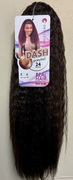 Obsession Synthetic Drawstring Ponytail - Dash 24"