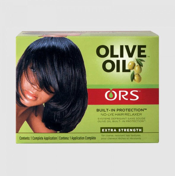 Organic Root Stimulator Olive Oil Built in Protection No-Lye Hair Relaxer Kit
