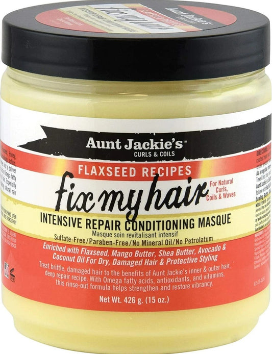 Aunt Jackie's Flaxseed Fix My Hair Intensive Repair Conditioning Masque 15oz