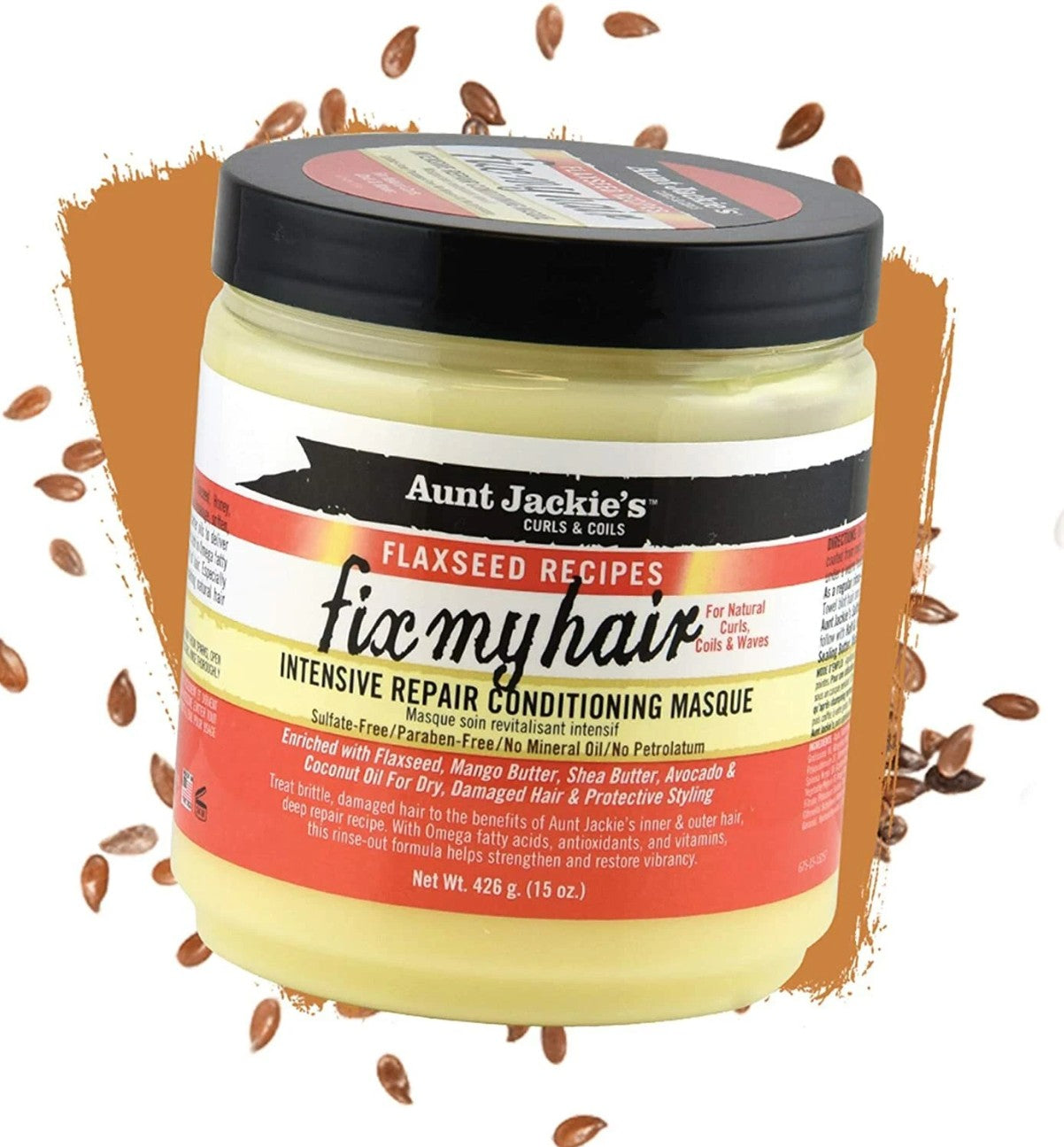 Aunt Jackie's Flaxseed Fix My Hair Intensive Repair Conditioning Masque 15oz