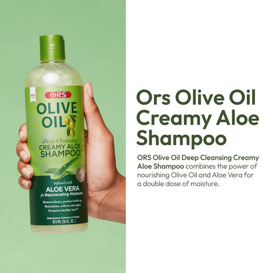 ORS Olive Oil Deep Cleansing Creamy Aloe Shampoo 473ml