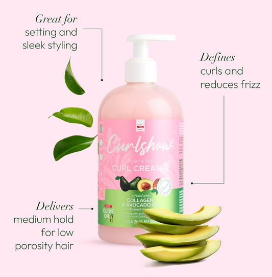 ORS Olive Oil Curlshow Curl Creator Infused with Collagen & Avocado Oil 453g