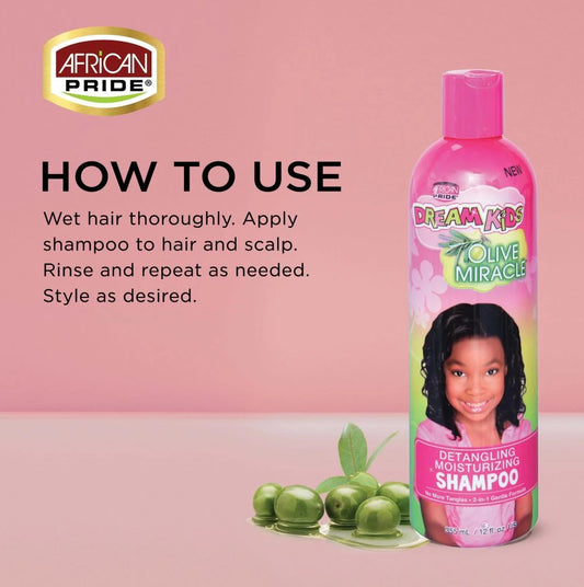 African Pride Dream Kids Detangling Moisturising Shampoo 355ml