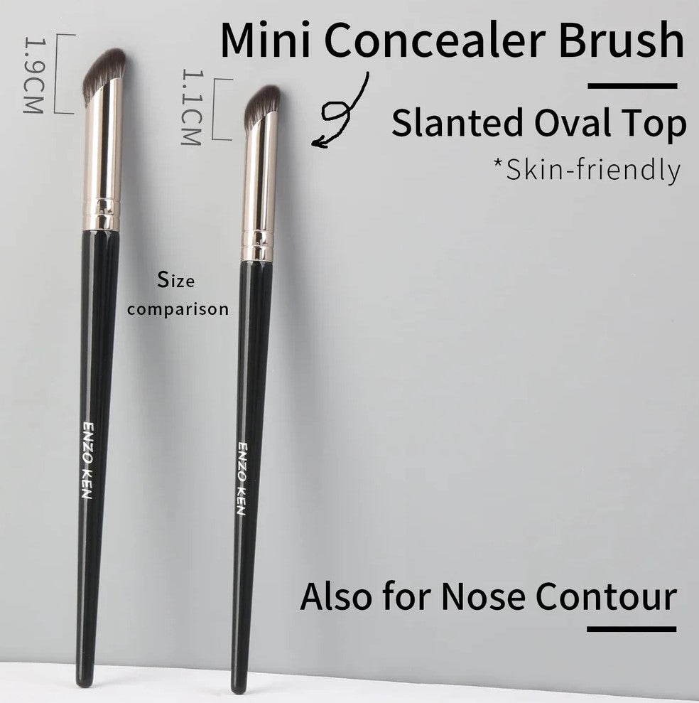 Concealer & Nose Contour Brush by Enzo Ken (Rare Beauty & Fenty Dupe)