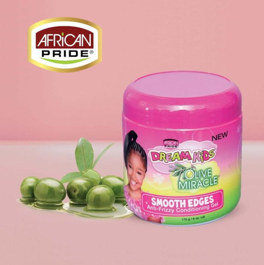 African Pride Dream Kids Olive Miracle Smooth Edges Conditioning Gel 170g