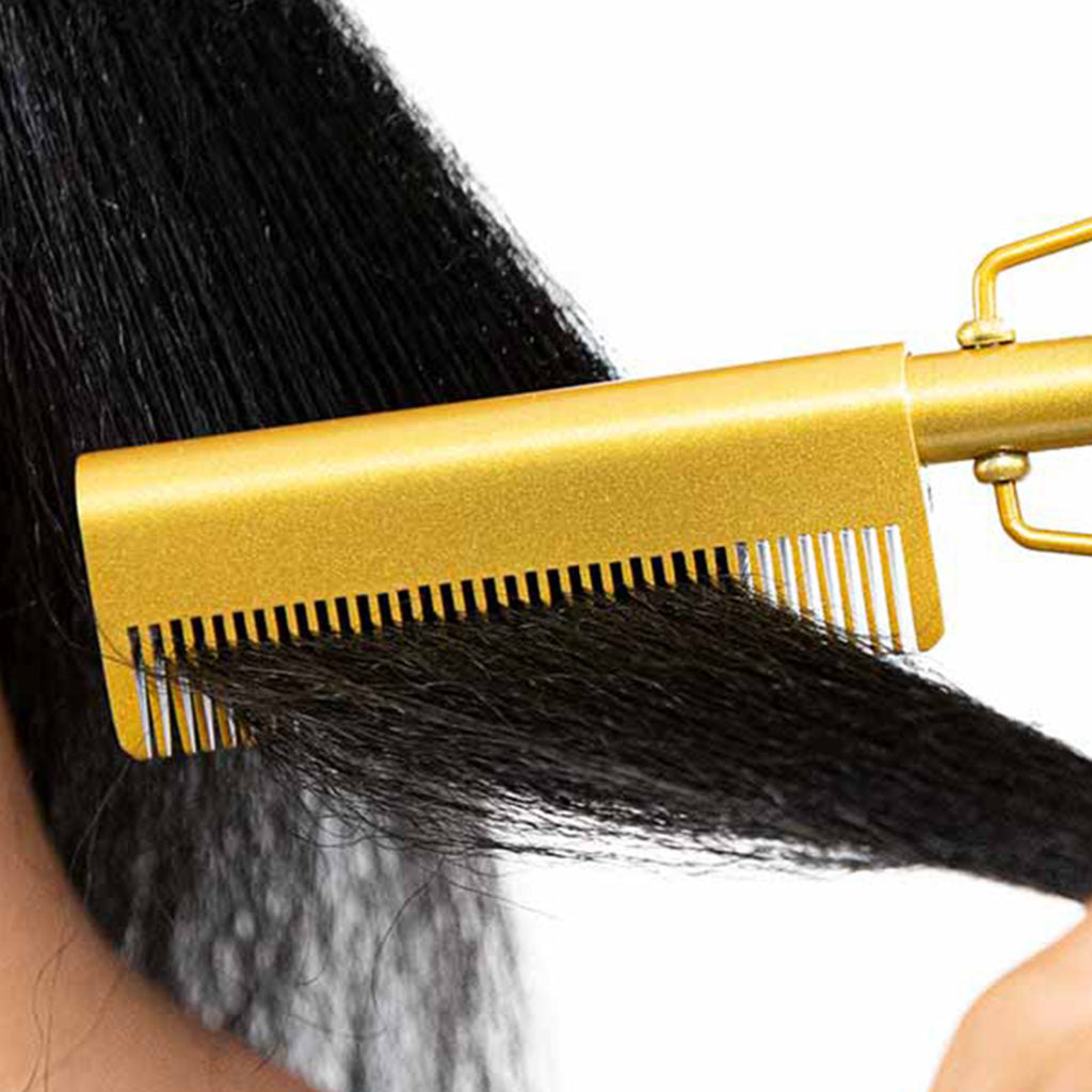 Wahl Straightening Hot Comb For Afro Hair Up To 200°C With Fine Teeth,LED light