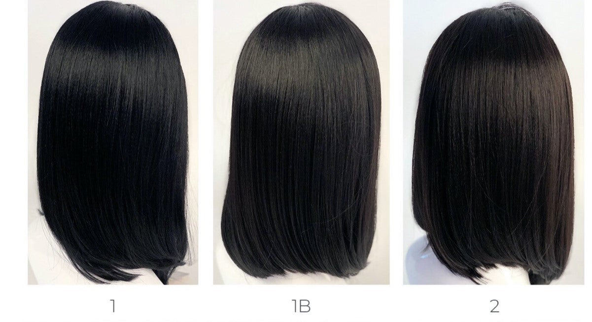 Sleek Synthetic Lace Parting Wig - Viola