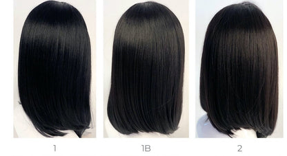 Sleek Synthetic Lace Parting Wig - Viola