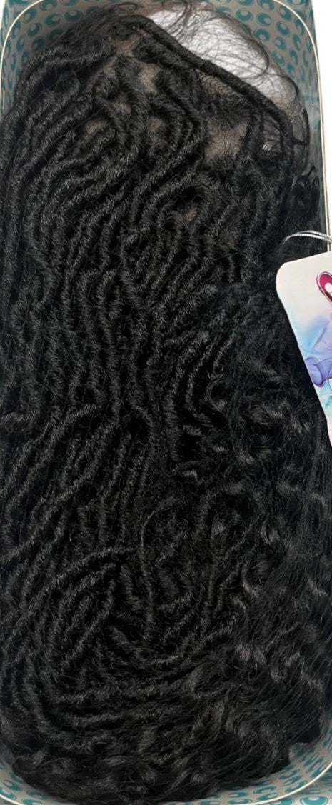 Obsession Boho Locs Braid Lace Wig 26” – Full Lace Swiss Lace – Handmade