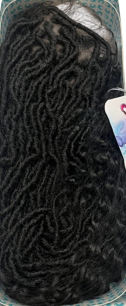 Obsession Boho Locs Braid Lace Wig 26” – Full Lace Swiss Lace – Handmade
