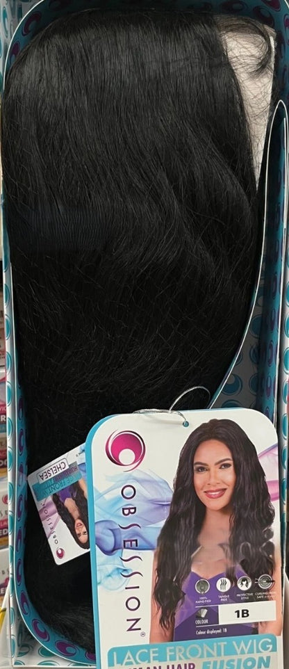 Obsession Lace Front Human Hair Fusion Wig - Chelsea