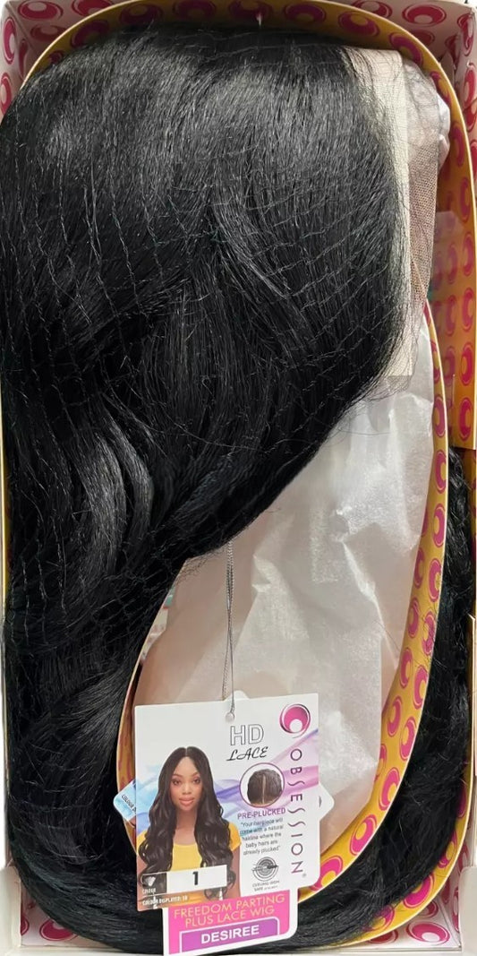 Obsession Synthetic Freedom Parting Plus HD Lace Wavy Hair Wig - Desiree