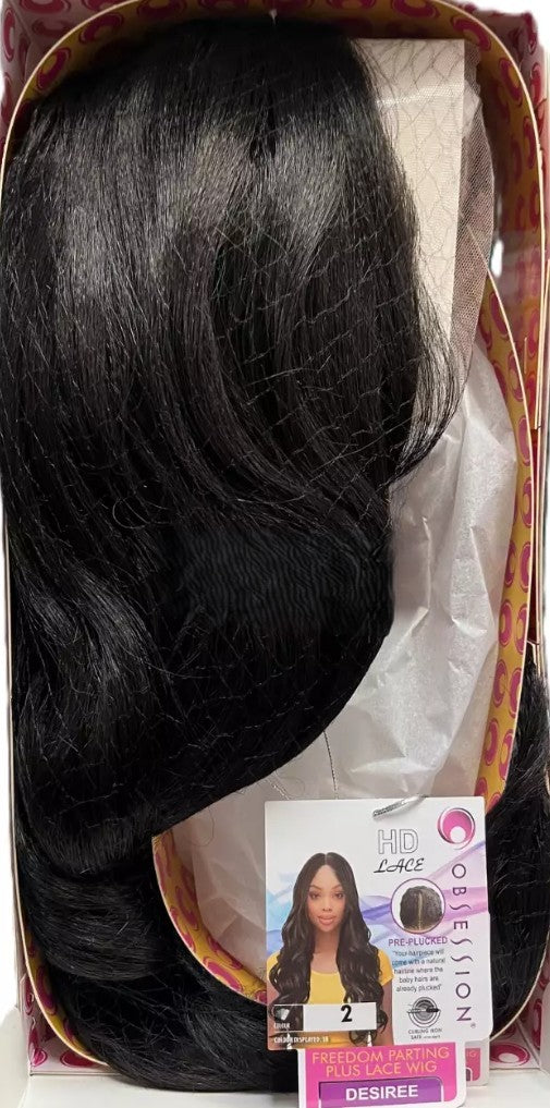 Obsession Synthetic Freedom Parting Plus HD Lace Wavy Hair Wig - Desiree