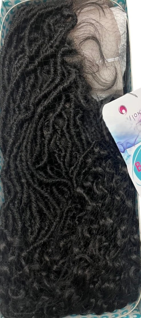 Obsession Boho Locs Braid Lace Wig 26” – Full Lace Swiss Lace – Handmade