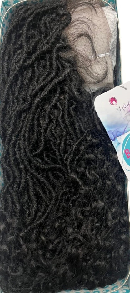 Obsession Boho Locs Braid Lace Wig 26” – Full Lace Swiss Lace – Handmade