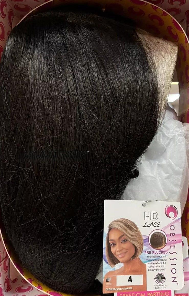 Obsession Synthetic HD Lace Front Bob Hair Wig - Keisha