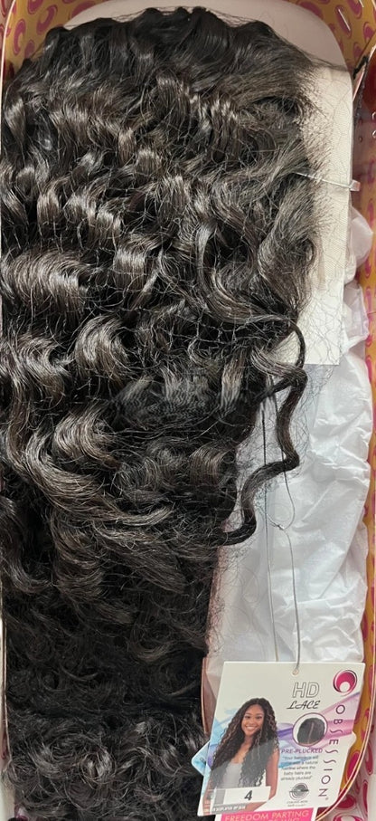 Obsession Synthetic Freedom Parting Lace Curly Hair Wig - Normani