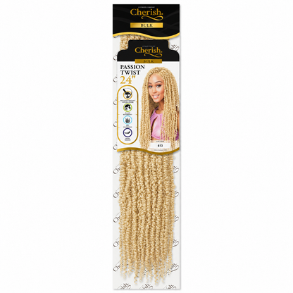 CHERISH CROCHET BRAID CURLY PRE LOOPED HAIR EXTENSION - PASSION TWIST 24''