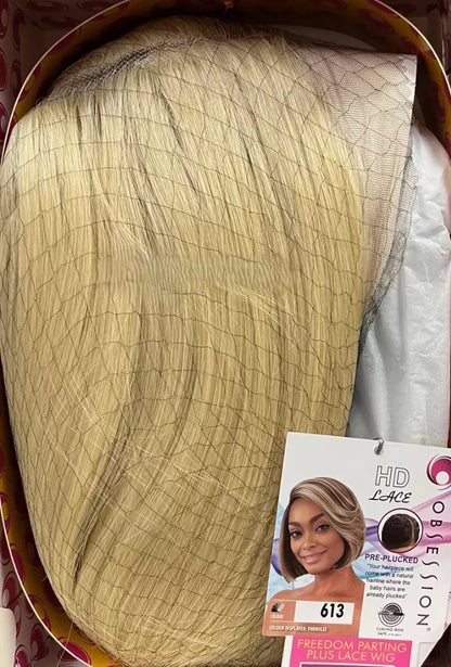 Obsession Synthetic HD Lace Front Bob Hair Wig - Keisha