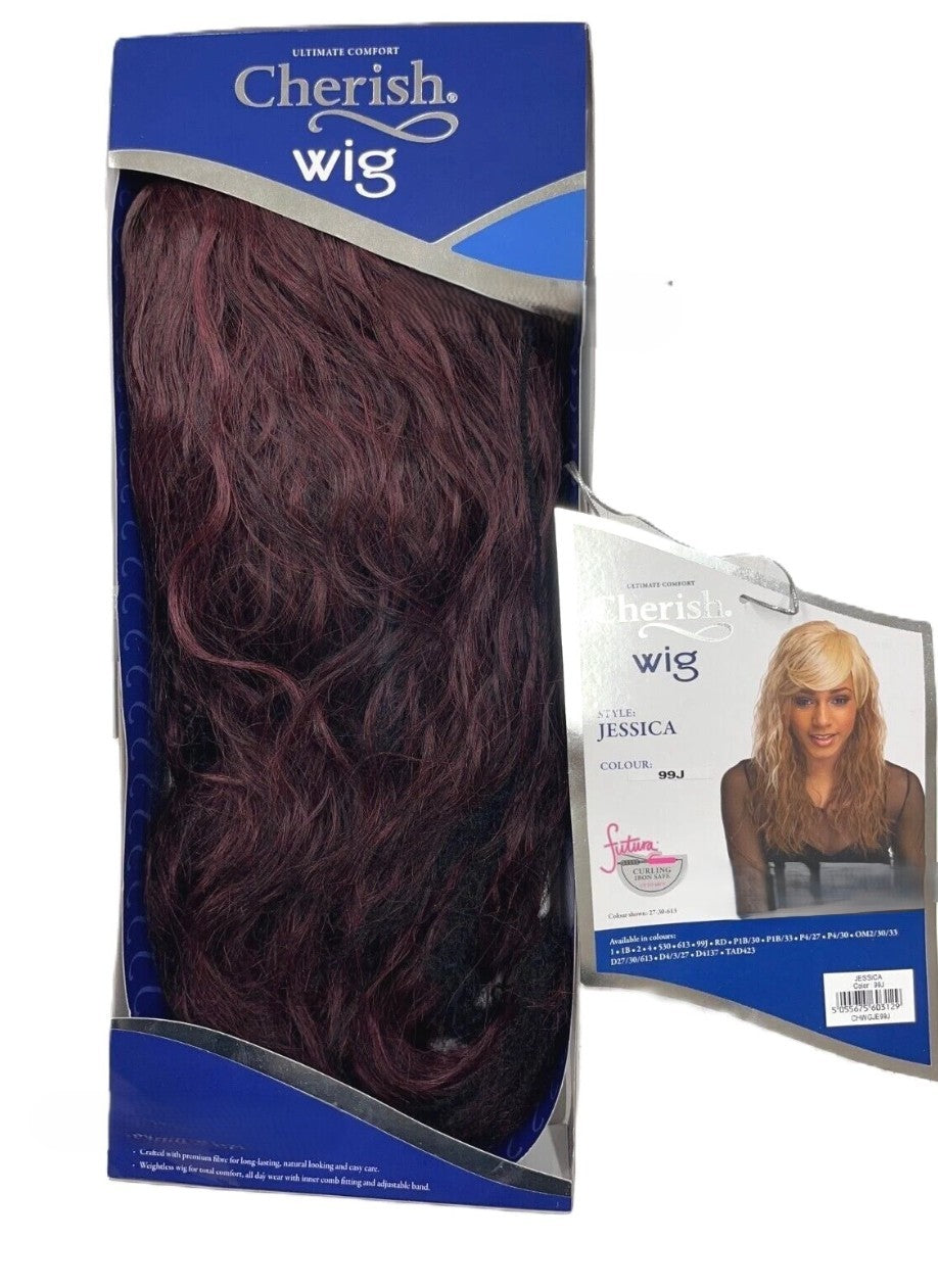 Cherish Synthetic Natural Look Long Wavy Curly Hair Wig - Jessica
