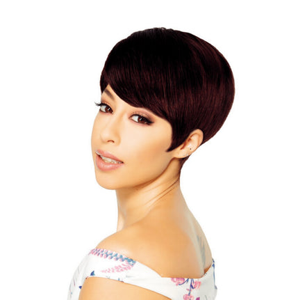 Sleek Human Hair Wig - Ane