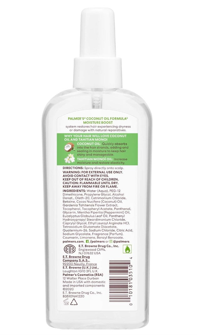 Palmers Coconut Oil Strong Roots Spray 150ml