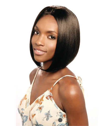 Cherish Synthetic Bob Style Invisible Lace Front Straight Short Hair Wig - BOBOS