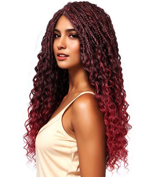 Sleek Boho Beach Curl Braid 22"