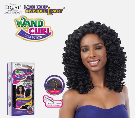 Freetress Equal Wand Curl Synthetic Lace Front Wig - Bubble Wand