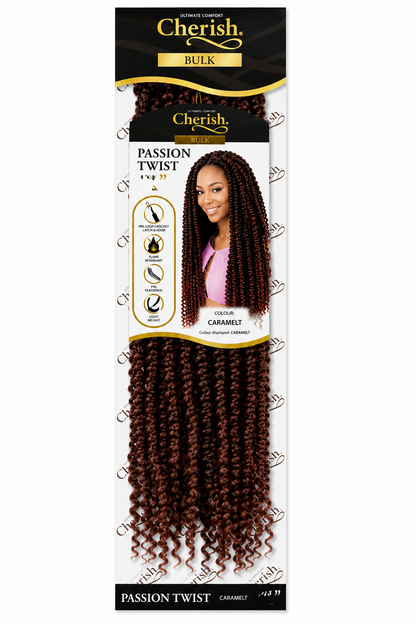 CHERISH CROCHET BRAID CURLY PRE LOOPED HAIR EXTENSION - PASSION TWIST 24''