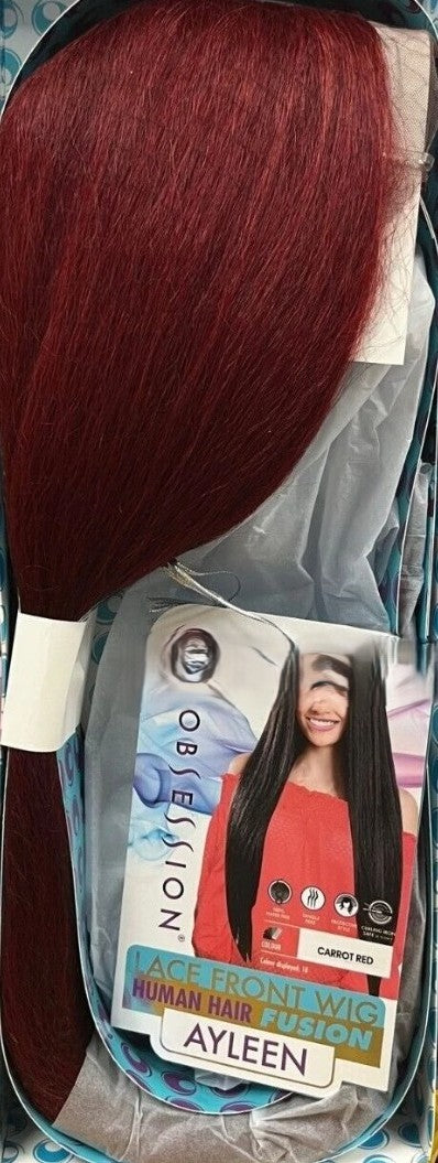 Obsession Lace Front Human Hair Fusion Natural Texture & Wave Hair Wig - Ayleen