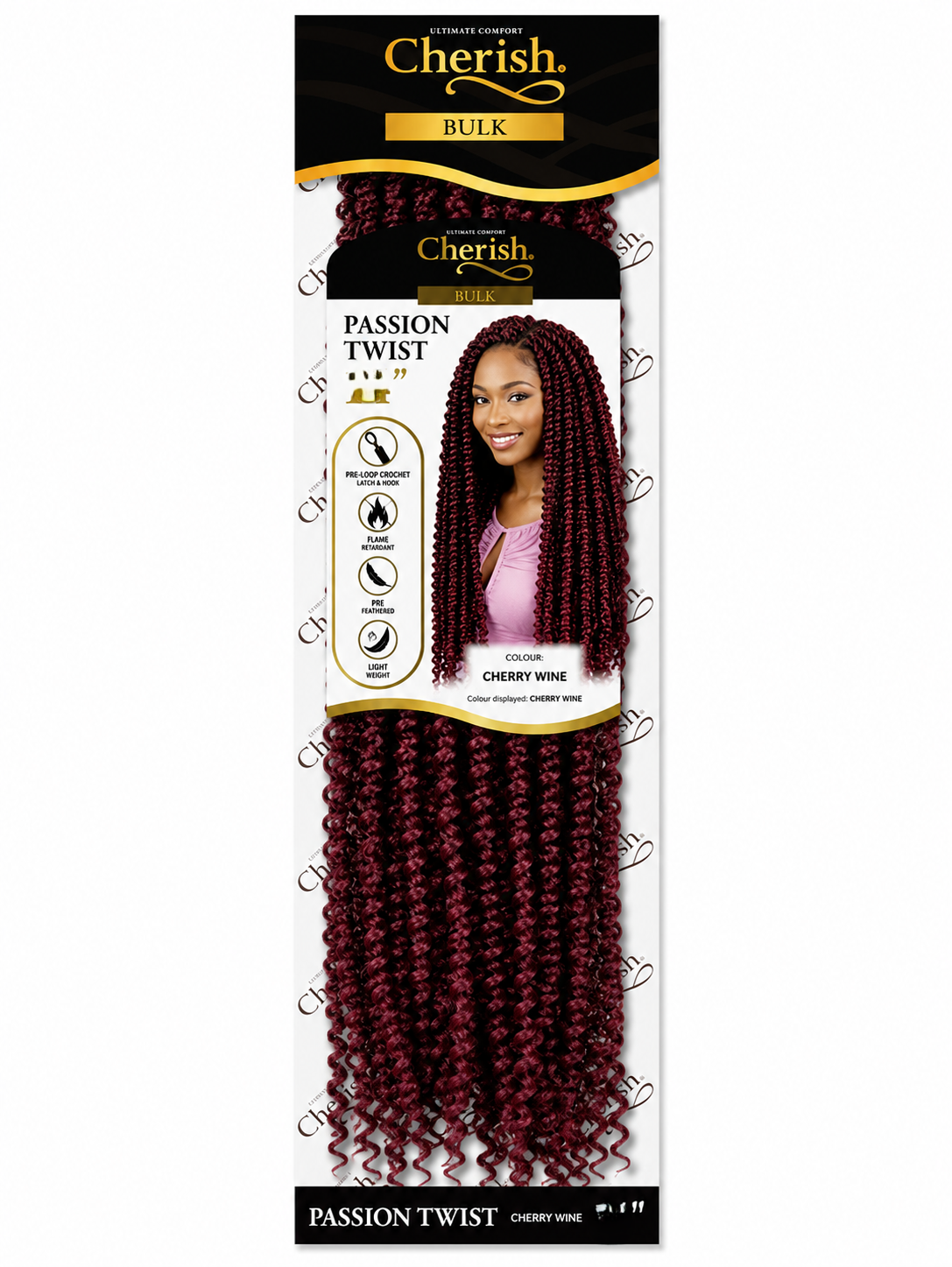CHERISH CROCHET BRAID CURLY PRE LOOPED HAIR EXTENSION - PASSION TWIST 24''
