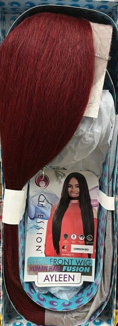Obsession Lace Front Human Hair Fusion Natural Texture & Wave Hair Wig - Ayleen