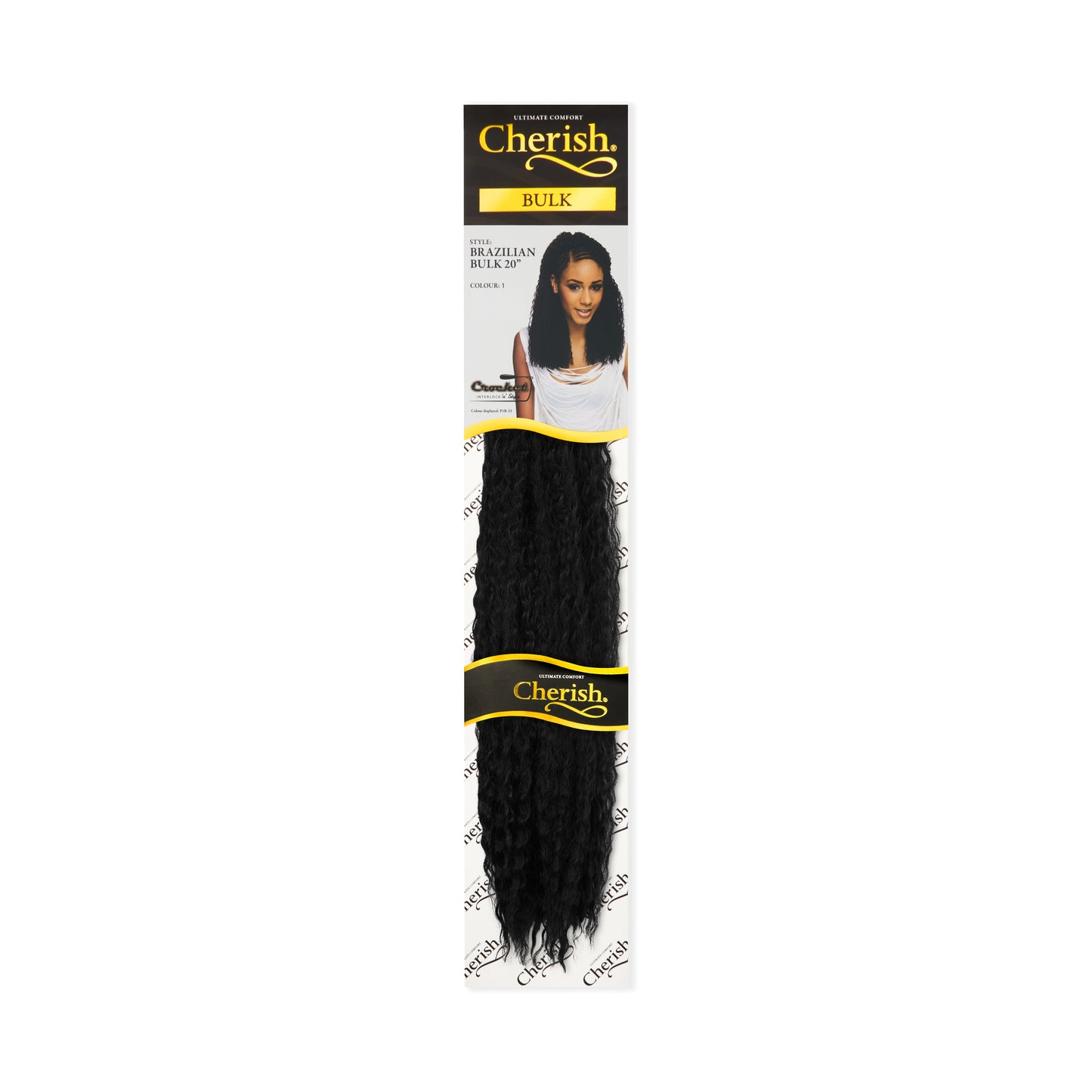 Cherish Synthetic Crochet Braid Curly Extension - Brazilian Bulk 20"