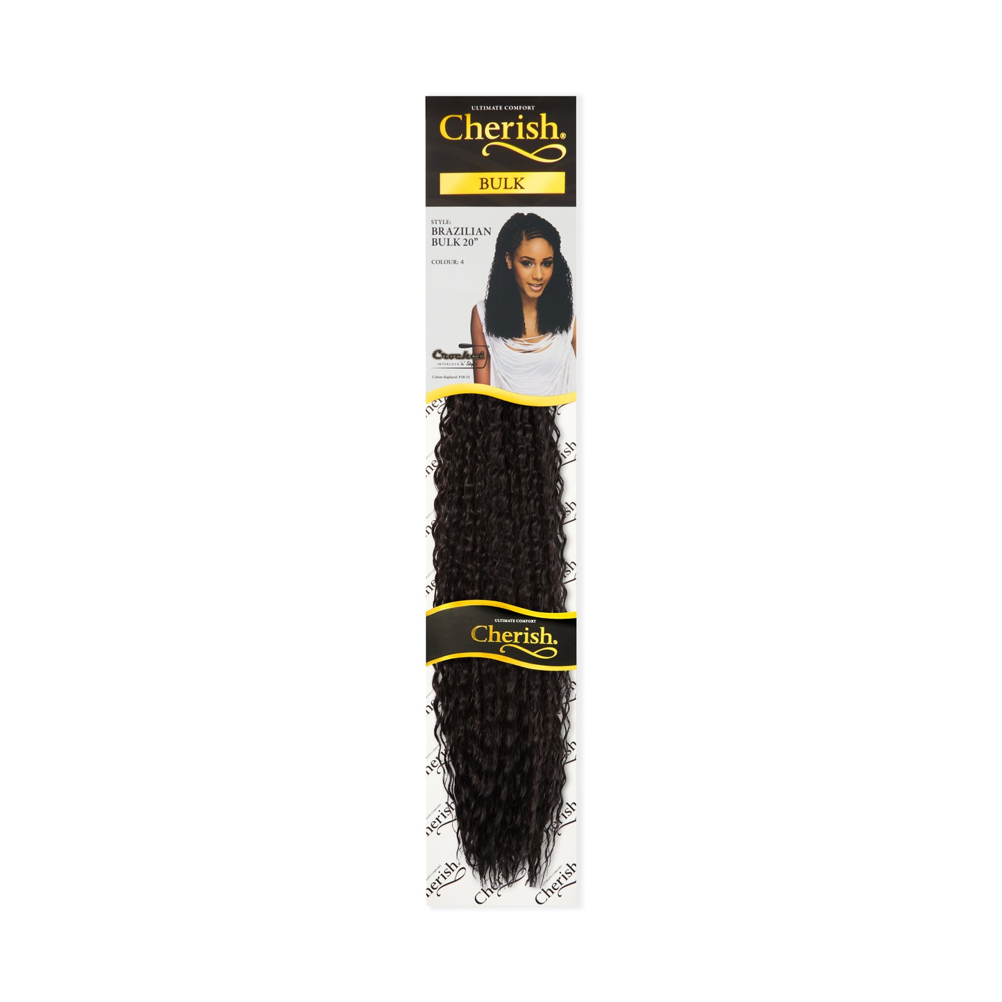 Cherish Synthetic Crochet Braid Curly Extension - Brazilian Bulk 20"