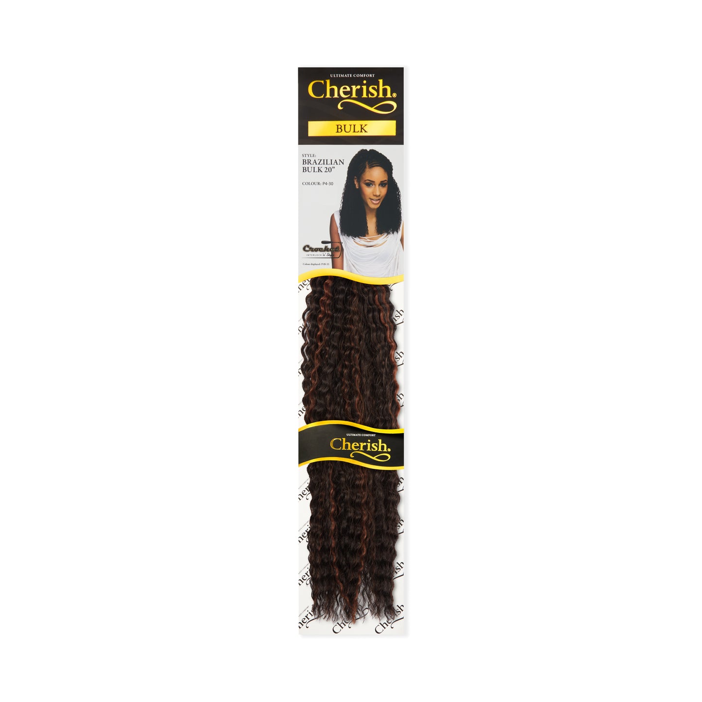 Cherish Synthetic Crochet Braid Curly Extension - Brazilian Bulk 20"