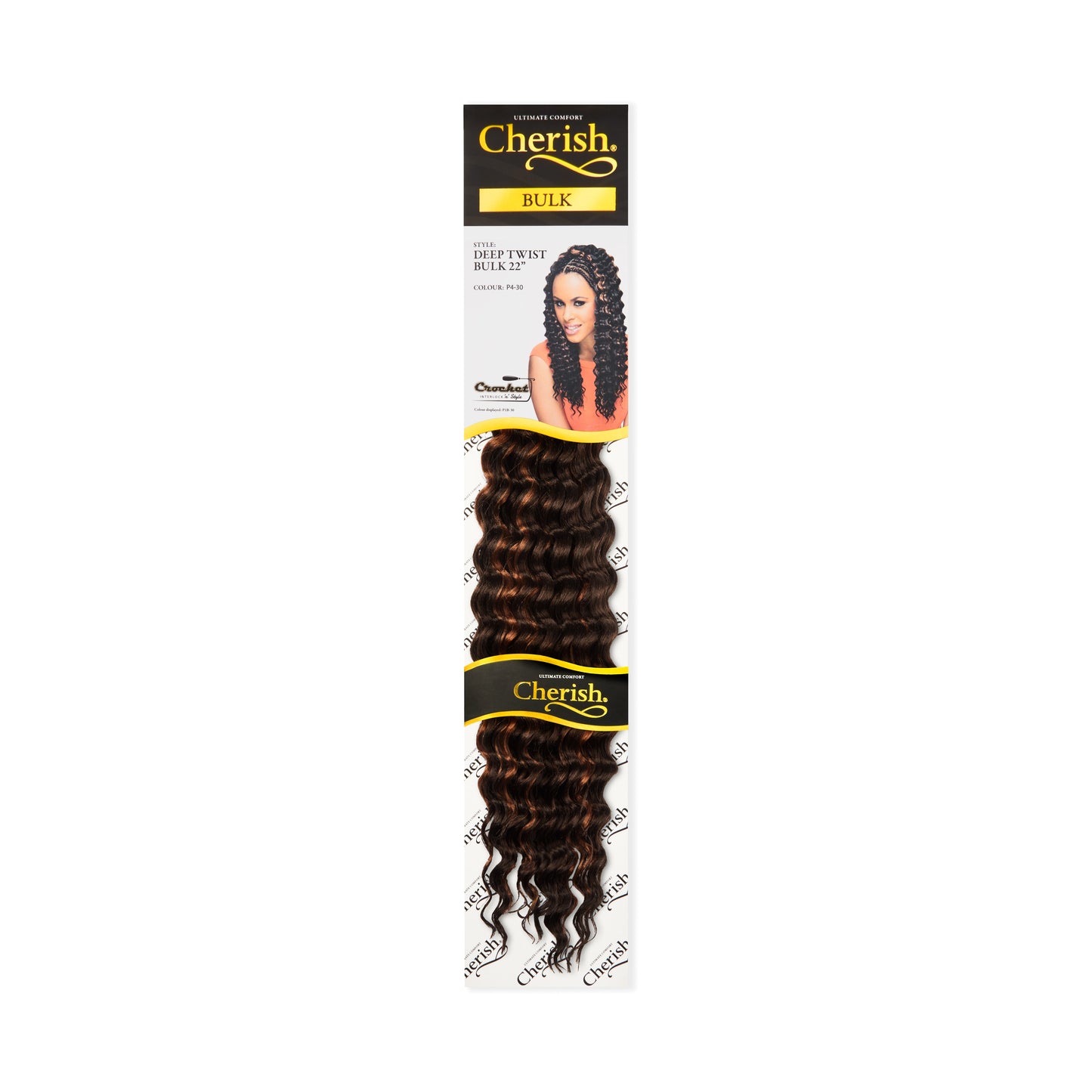 Cherish Synthetic Bulk Crochet Hair Extension Braids - Deep Twist 22 Inch