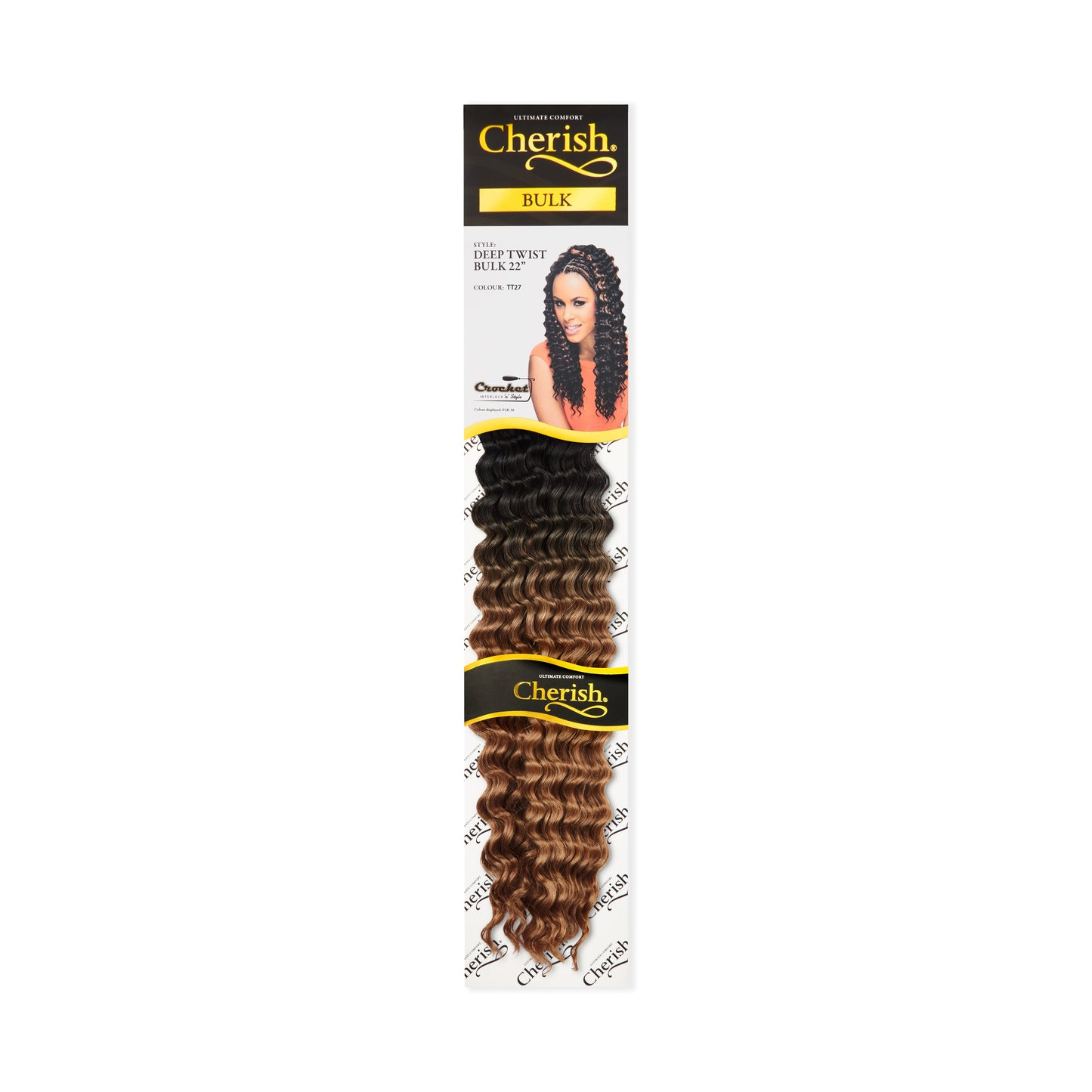 Cherish Synthetic Bulk Crochet Hair Extension Braids - Deep Twist 22 Inch