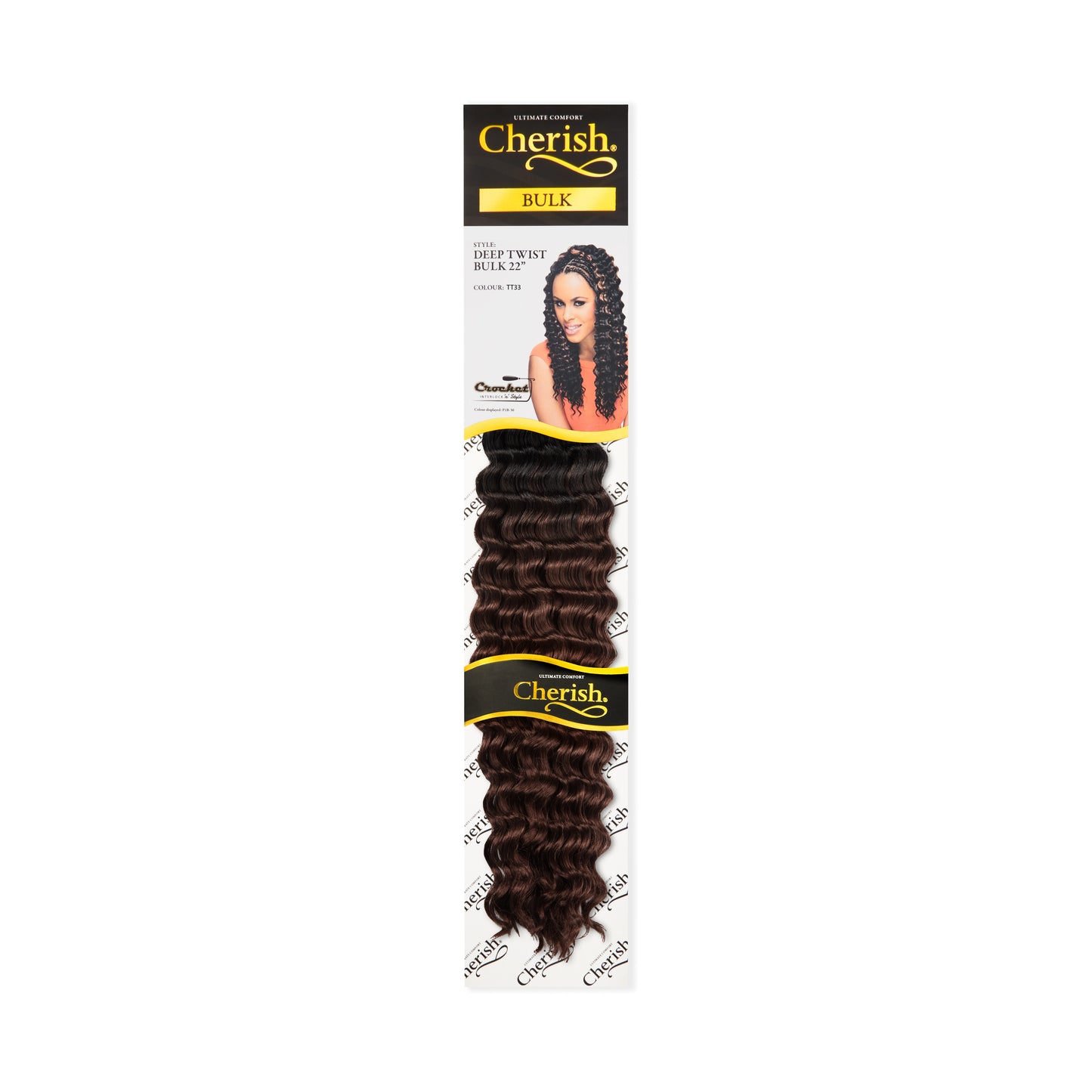 Cherish Synthetic Bulk Crochet Hair Extension Braids - Deep Twist 22 Inch